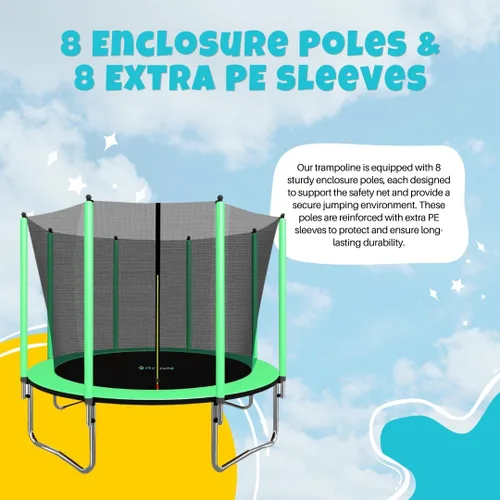Miniatura 6 de SkyBound Trampolín con red de seguridad – 10 pies, 12 pies, 14 pies, 15 pies, 16 pies, trampolines grandes para exteriores aprobados por ASTM
