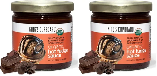 Miniatura 8 de King's Cupboard Salsa orgánica de dulce de azúcar caliente: la salsa de chocolate caliente perfecta para cubrir helados y postres, llovizna de café