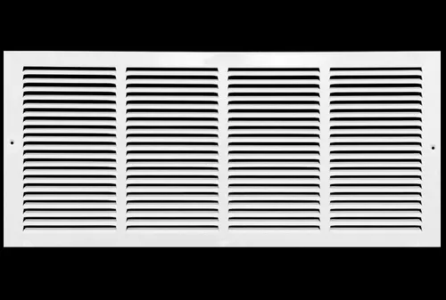 Miniatura 23 de HVAC Premium 30' x 10' [Abertura de conducto] Rejilla de aire de retorno de acero estampado plano - Pared lateral y techo - Cubierta de conducto
