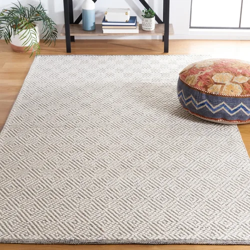 Miniatura 20 de SAFAVIEH Colección Natura - Alfombra decorativa de 2 x 3 pies, azul, lana hecha a mano, ideal para áreas de alto tráfico en entrada, sala de estar