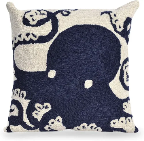 Miniatura 8 de Liora Manne Decorativo, insertos y fundas Ahoy azul marino, cojines de 18 x 18 pulgadas