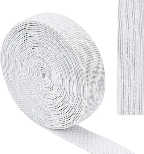 Miniatura 8 de GORGECRAFT Cinta elástica de silicona antideslizante de 5 yardas de 1 pulgada de ancho, banda de agarre elástica de goma, correas elásticas