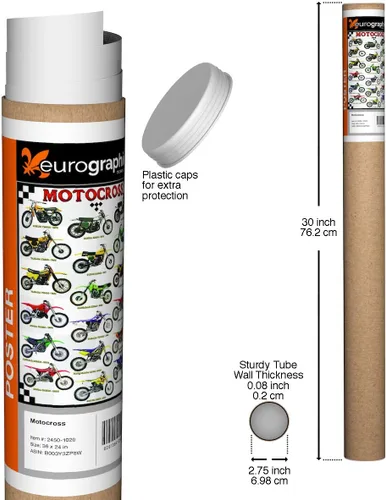 Miniatura 2 de Póster de motocross de 36 x 24 pulgadas por EuroGraphics 2450-1020