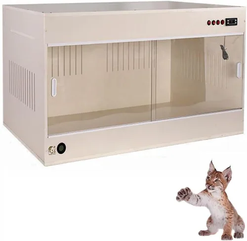 Incubadora de gatos para cachorros, incubadora de cachorros, caja de incubadora de mascotas para perro, criador de mascotas grande, temperatura
