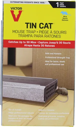 Victor Tin CAT Humane trampa para ratones, no los mata, solo los atrapa – M310., Multicolor