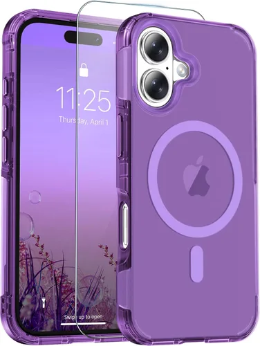 Miniatura 11 de jaroco Funda magnética para iPhone 11 con protector de pantalla, protección resistente, compatible con MagSafe, protección contra caídas de grado