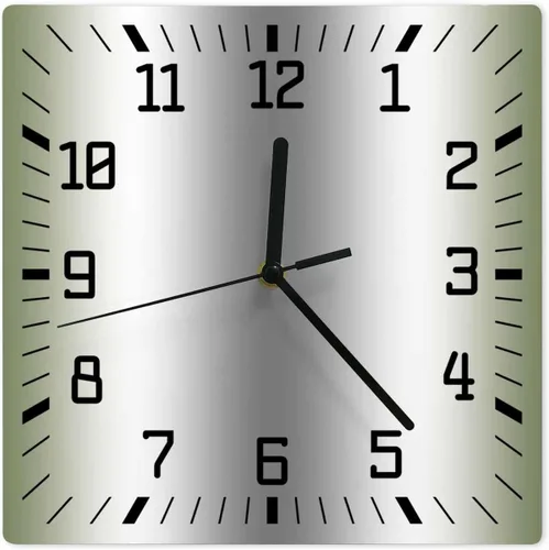 Miniatura 19 de Reloj de pared de madera blanco y negro degradado, silencioso, sin tictac, simple, abstracto, a rayas, estilo granja, cuadrado, funciona