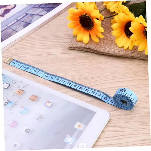 Miniatura 5 de NUOBESTY Sets m Cinta métrica a medida Cinta métrica retráctil de plástico flexible para coser manualidades y uso escolar Resistente a la sal ácida