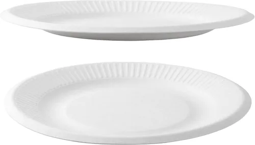 Miniatura 2 de Spa Stix Plato de papel desechable de 6 pulgadas, paquete de 100 unidades (placa de papel SS 6-100), color blanco