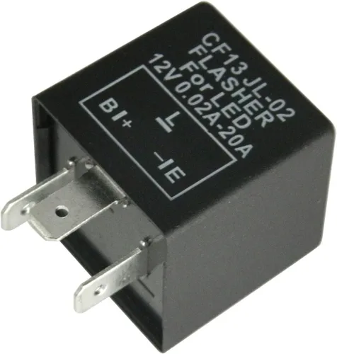 Miniatura 2 de x xotic tech 1 relé electrónico LED intermitente CF12 de 12 V y 2 pines para instalar bombillas LED de señal de giro LED con problemas de hiperflash
