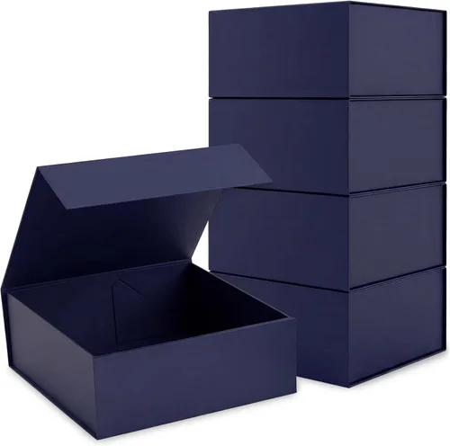 CECOBOX - Cajas de regalo con tapas para regalos de 10 x 10 x 4.5 pulgadas, mate, plegable, caja de regalo con cierre magnético, cajas de propuestas