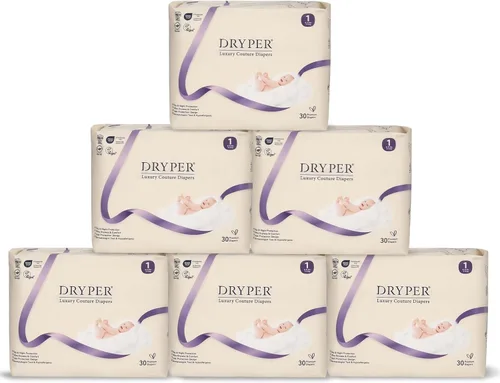 Pañales desechables para bebé, pañales desechables talla 1 para recién nacido (6-11 libras), protectores de fugas 3D e indicador de humedad, ultra