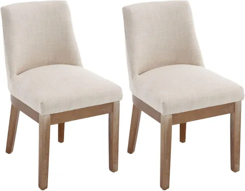 Miniatura 3 de VESCASA Sillas de comedor tapizadas de 18 pulgadas de ancho con respaldo acolchado de 13 pulgadas de alto, sillas de comedor de granja con patas