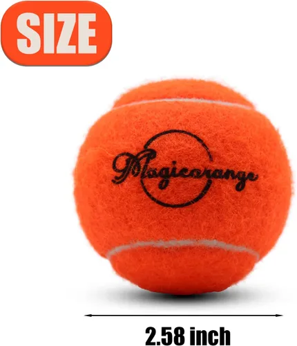 Miniatura 2 de Magicorange Pelotas de tenis, paquete de 12 pelotas de tenis de entrenamiento avanzado, pelotas de práctica, vienen con bolsa de malla para un fácil
