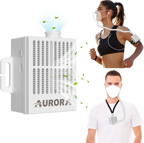 Miniatura 2 de 4WDKING Purificador de Aire Eléctrico Recargable, Purificador de Aire Portátil Reutilizable con Filtro HEPA para Dormir, Deportes al Aire Libre