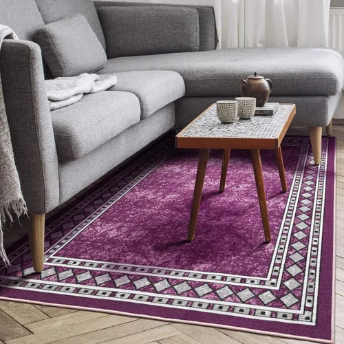 Miniatura 19 de Antep Rugs - Alfombras modernas con bordes, antideslizantes (antideslizante), de perfil bajo con respaldo de goma, para cocina, juego de 2 piezas