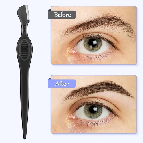 Miniatura 3 de Mudder 21 piezas de afeitadora de cejas, afeitadora facial multiusos con cubierta de precisión para mujeres, herramientas de cuidado de maquillaje
