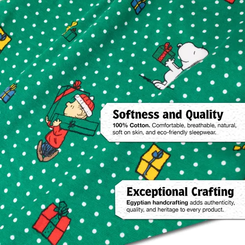 Miniatura 6 de Peanuts Snoopy - Pijamas familiares a juego, cómodos conjuntos de 2 piezas para Navidad