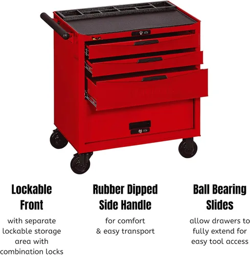 Miniatura 2 de Teng Tools Caja de herramientas de gabinete de rodillo resistente de 3 cajones - TCW803N