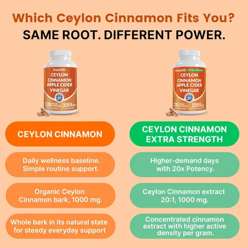 Miniatura 9 de Polvo de Canela de Ceilán 5 en 1 Extra Fuerte – Cápsulas Orgánicas de Canela de Ceilán con Cúrcuma, Vinagre de Sidra de Manzana, Ginseng Coreano