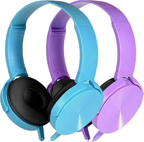 Miniatura 8 de Paquete de 5 audífonos para niños a granel para el aula escolar K-12, juego de auriculares duraderos para estudiantes, niños, adolescentes, niños