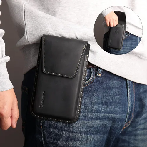 Miniatura 2 de Gentlestache Funda de Cuero para Teléfono para Galaxy S25 S24 S23 - Soporte de Funda para Teléfono Celular para iPhone 17 17 Pro 16 Pro 16 15 Pro