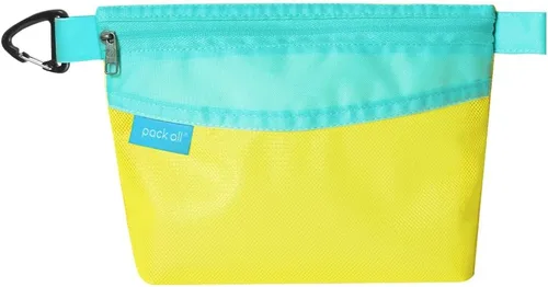 Miniatura 22 de Pack all bolsa con cremallera de material resistente al agua, bolsa de malla con cremallera para almacenamiento, viajes, oficina (pequeña, rosa)