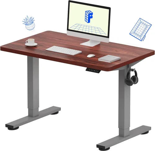 Miniatura 11 de FLEXISPOT Escritorio de Pie de Altura Ajustable Eléctrico, Marco de Escritorio de Pie de Acero Resistente con Controlador de Memoria
