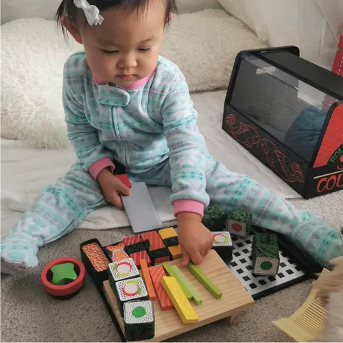 Miniatura 2 de melissa & doug juego de sushi de madera , Versión estándar, Multicolor