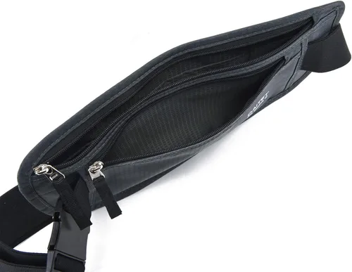 Miniatura 144 de DAITET Cinturón de dinero, soporte para pasaporte, cartera de viaje oculta segura con bloqueo RFID, riñonera encubierta (negro), Negro, Rfid
