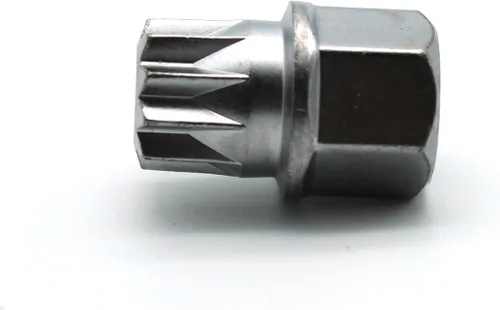 Miniatura 3 de TMAX Abc0/10Pt Bloqueo de rueda Lugnut antirrobo Tuerca Tornillo Eliminación de llave Socket S3057 para Vw Audi