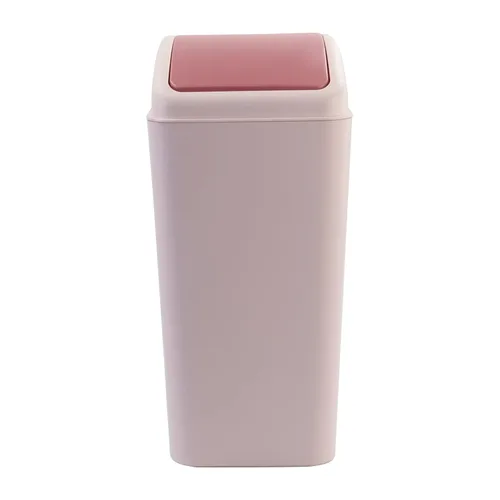 Miniatura 9 de Bringer - Cubo de basura de plástico con tapa, 4.5 galones, color azul Waste Can with Swing-Top Lid, Compact Trash Can Fit Under Tables &