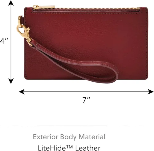 Miniatura 4 de Fossil Cartera pequeña de cuero con correa extraíble para mujer
