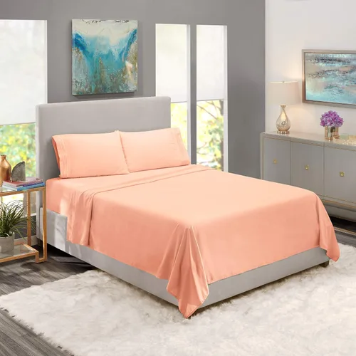 Miniatura 18 de Solo sábana encimera – 1 sábana encimera lisa al tacto de calidad de hotel, 100% algodón, ajuste perfecto para camas individuales de gran
