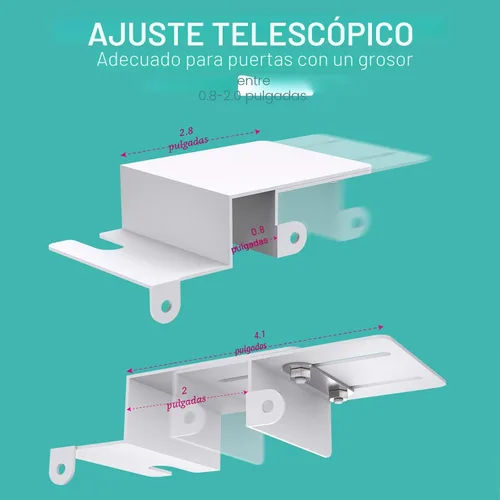 Miniatura 2 de Cerradura superior de puerta a prueba de niños, cerraduras de puerta superior BILLROAD para seguridad de niños hechas de metal resistente
