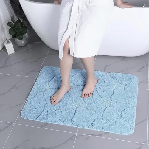 M23 - Alfombra de baño de microfibra absorbente de agua súper suave, tapetes de baño para ducha, antideslizantes, lavables a máquina
