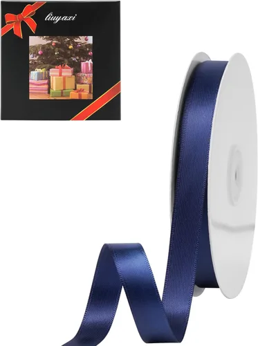 Miniatura 45 de LIUYAXI - Cinta de satén roja de doble cara, 2 pulgadas X 25 yardas continuas, cintas perfectas para envolver regalos, ramo de boda, decoración DIY