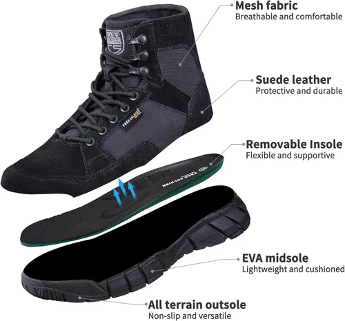 Miniatura 3 de FREE SOLDIER Waterproof Hiking Work Boots Men's Tactical Boots 6 Inches Lightweight Military Boots Breathable Desert Boots