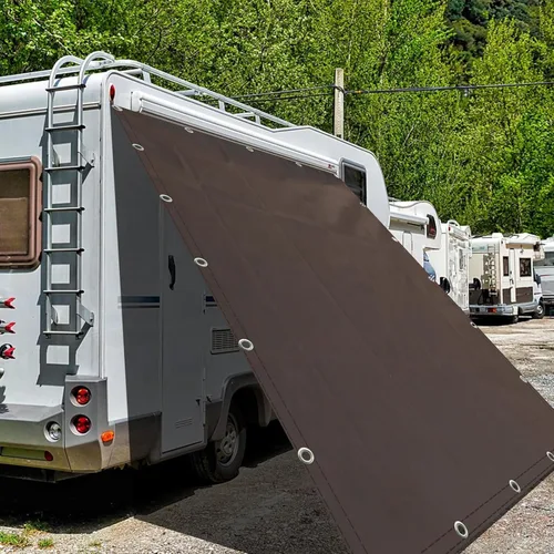 Miniatura 15 de Tela para Sombra de Balcón, 6'6"x9'9", 80% de Sombra, Tela para Patio al Aire Libre, Pantallas para Apartamentos, Cubierta para Barandillas, Café