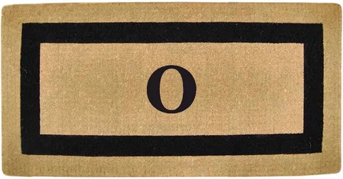 Miniatura 80 de Tapete de fibra de coco natural, para puerta de entrada, rectangular, resistente, para patio, atrapador de suciedad antideslizante, decoración