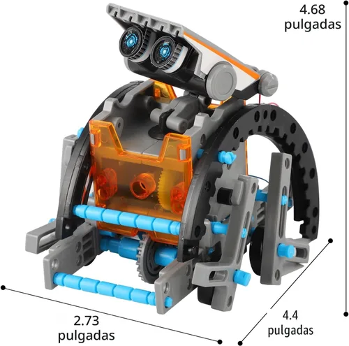 Miniatura 4 de Lucky Doug Kits de energía solar, juguetes para niños de 8 a 13 años, kit de robot STEM, regalos para niños de 8, 9, 10, 11, 12, 13 años, juego gris