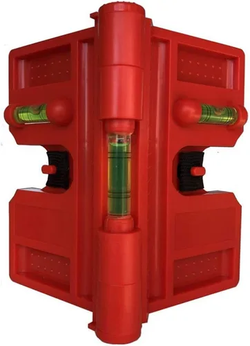 Miniatura 2 de Paquete de 2 postes magnéticos plegables para nivelación de tuberías, postes y vigas