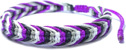LAMIBEE Pulsera tibetana con diseño de pansexualidad bisexual LGBT Proud Love Brazaletes de cuerda de amuleto y bohemio para mujeres y hombres,