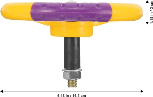 Miniatura 4 de Alipis Volante de juguete para niños para parachoques de 6.49 pulgadas, volante universal de plástico duradero con tornillo para niños, juego
