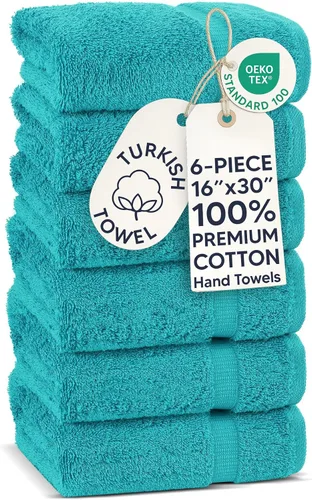 Miniatura 40 de Chakir Turkish Linens - Toallas turcas de 100% algodón, suaves y absorbentes (4 paños, color gris)