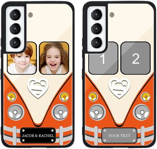 Miniatura 536 de Funda de teléfono personalizada para Samsung Galaxy S22+ / S22 Plus 5G, funda de TPU suave de vidrio templado antiarañazos personalizada con foto