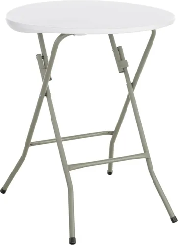 Mesa plegable de 24 pulgadas, mesa plegable redonda, mesa plegable personal, mesa para pasteles, mesa redonda plegable redonda, mesa plegable pequeña