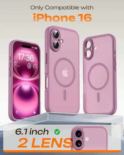 Miniatura 15 de TOCOL Funda para iPhone 11, compatible con Magsafe, protección completa de cámara, imanes integrados, protección contra caídas, funda translúcida