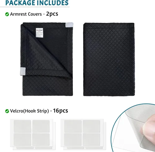 Miniatura 7 de Roytub Fundas para Reposabrazos de Sofá, Fundas para Reposabrazos, Funda Elástica para Reposabrazos para Sofás, Sillón, Sofá de Dos Plazas, Sillón