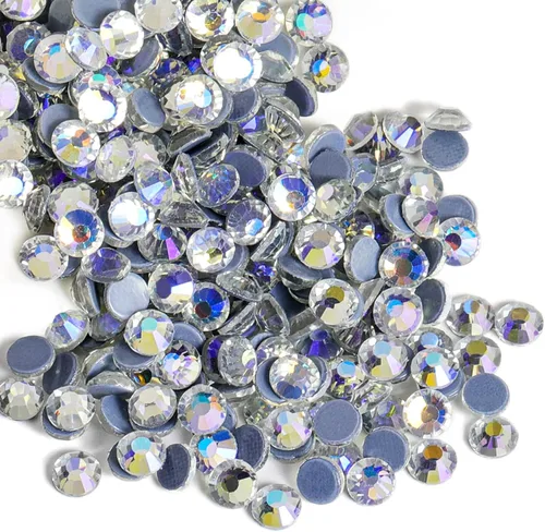 Miniatura 57 de Beadsland Hotfix - 2880 diamantes de imitación de cristal con parte trasera plana para manualidades, ropa, decoraciones de bricolaje, cristal AB